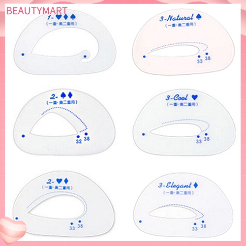 Set 6 Khuôn Hỗ Trợ Đánh Phấn Mắt Khói Làm Đẹp Tiện Dụng