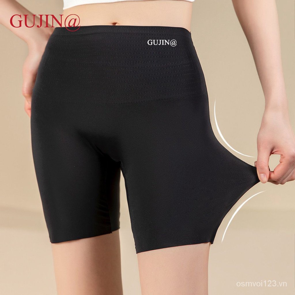 Hàng Có Sẵn Quần Lót Eo Cao Không Đường May Vải Lụa Lạnh Chống Lộ Viền May Hiện Đại Cổ Điển Mùa Hè Cho Nữ