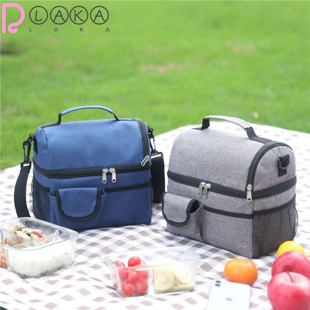 LAKAMIER Túi Giữ Nhiệt Đựng Hộp Cơm Trưa Hai Lớp Dung Tích 8L