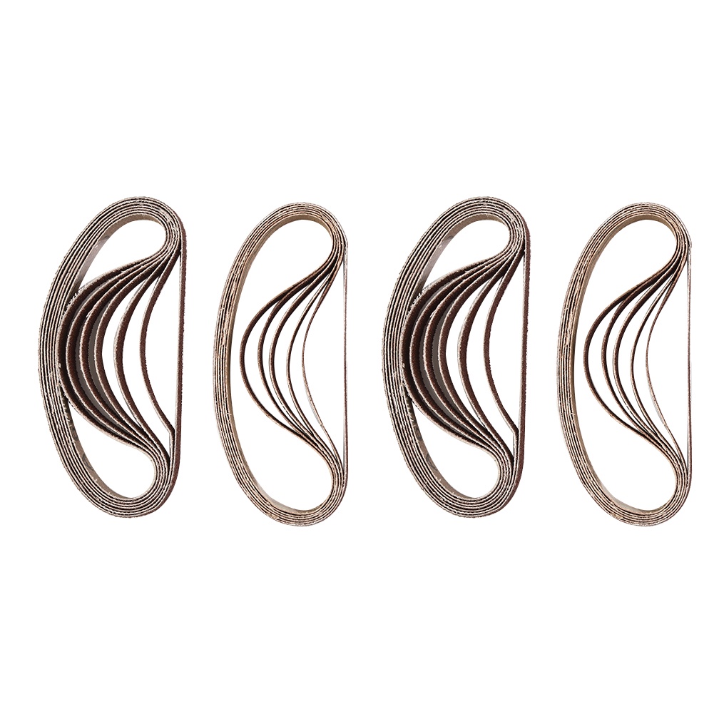 Bộ Dây Đai Giấy Nhám Đánh Bóng Ngón Tay 60 / 80 / 100 / 120 Grit