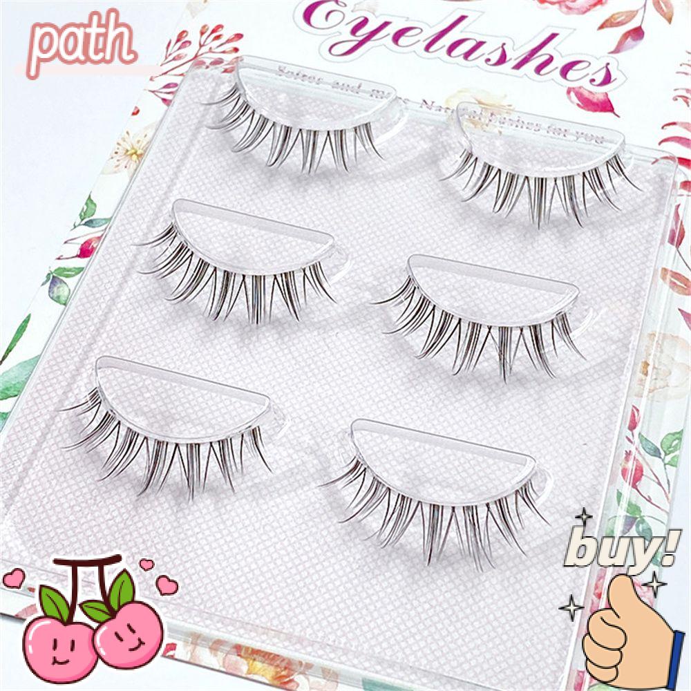 PATH Cặp Lông Mi Giả Ngắn Tự Nhiên Trang Điểm Tiện Dụng