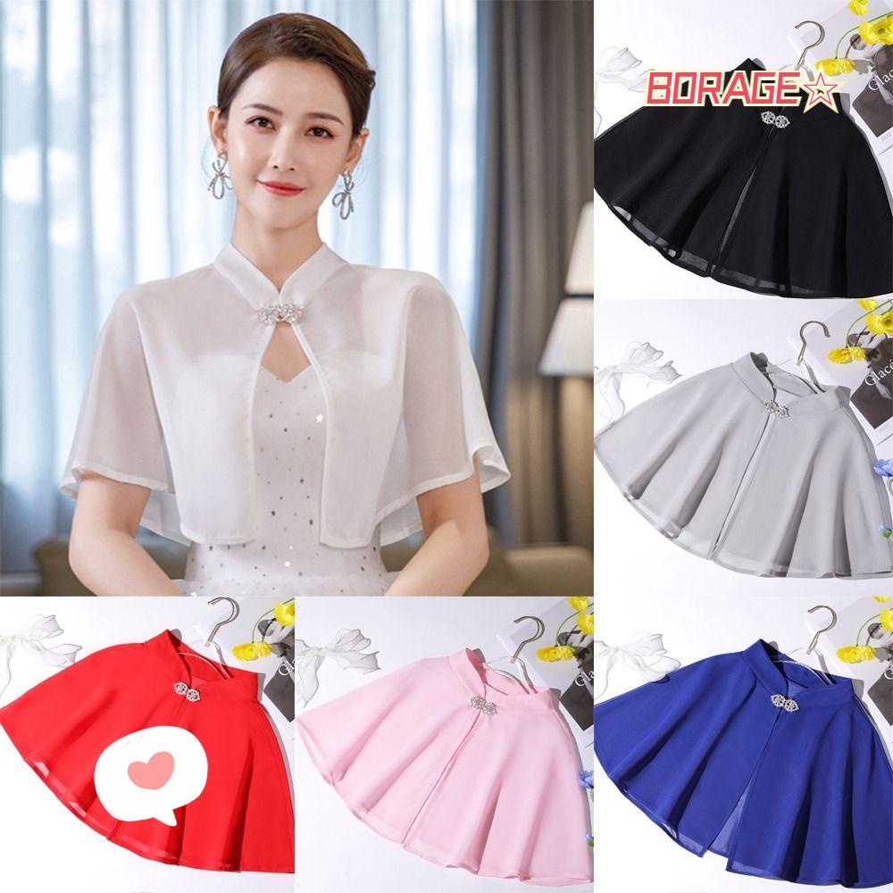 BORAG Áo Choàng Mềm Mại Hóa Trang Cô Dâu Trong Tiệc Cưới