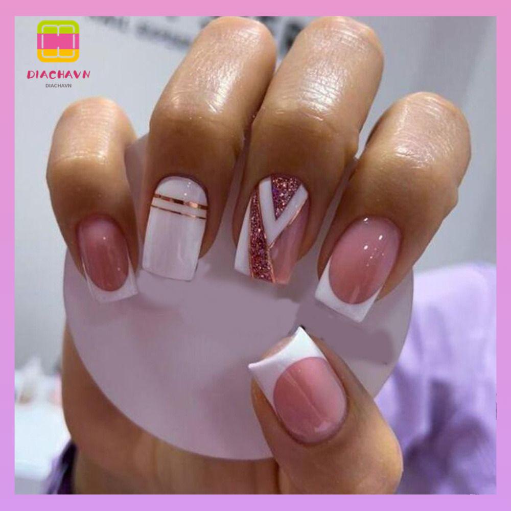 Móng Tay Giả Dạng Nhấn Có Thể Tháo Rời Độ Dài Vừa Thời Trang Cho Nữ