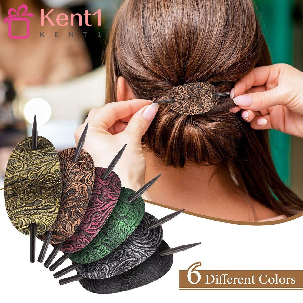 KENT1 Dây Buộc Tóc Đuôi Ngựa Bằng Da Thời Trang