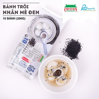 [Sing Shiok]  Bánh Chè Trôi Nước Mè Đen CHINATOWN 10 viên x 200g - Glutinous Rice Ball Black Sesame