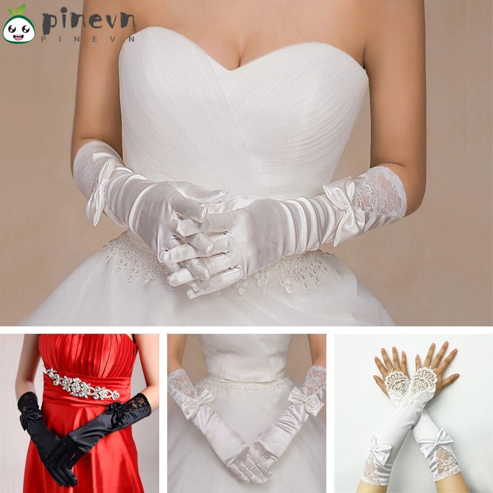 PINEVN Găng Tay Vải Satin Phụ Kiện Cho Vũ Công Sân Khấu