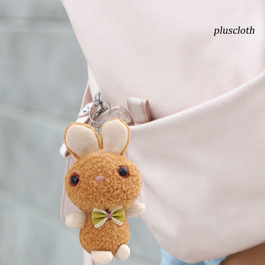 Móc Khóa Thỏ Nhồi Bông Đáng Yêu Cho Bé Gái