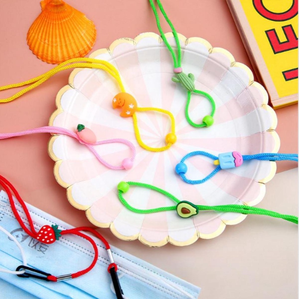 Dây đeo khẩu trang có móc điều chỉnh độ dài họa tiết dễ thương phù hợp với tất cả loại khẩu trang- Hally shop