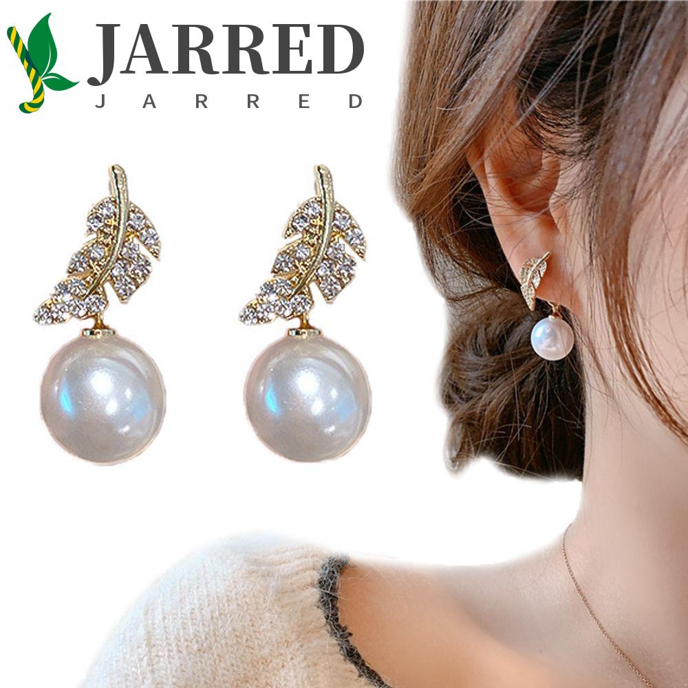 JARRED Đôi Bông Tai Chiếc Lá Thời Trang Cho Nữ