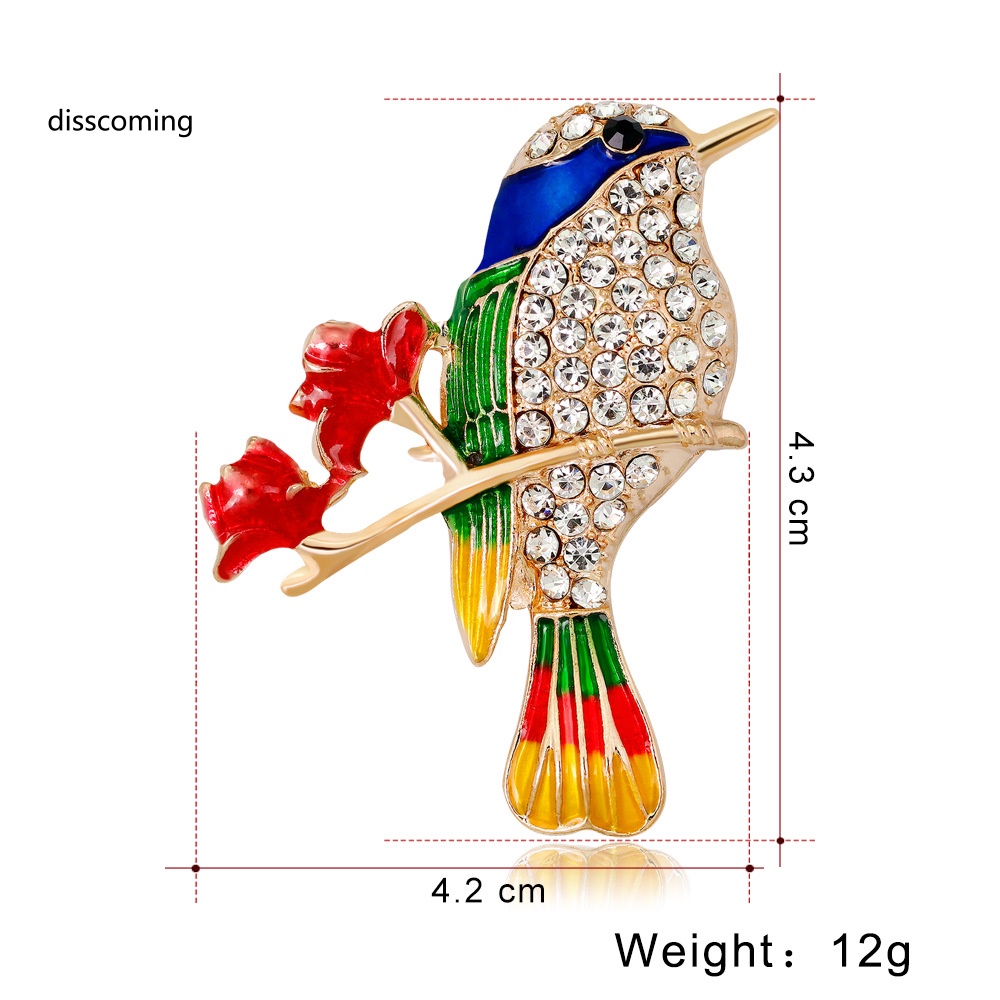 Đầm Nữ Kiểu Dáng Dễ Thương Xinh Xắn Hợp Thời Trang| Trâm Cài Áo Hình Chú Chim Nhiều Màu Sắc Dễ Thương