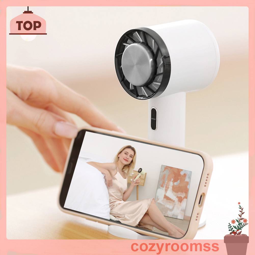 Quạt Mini Cầm Tay Kèm Đế Sạc USB Tiện Dụng Mang Theo Du Lịch Cắm Trại