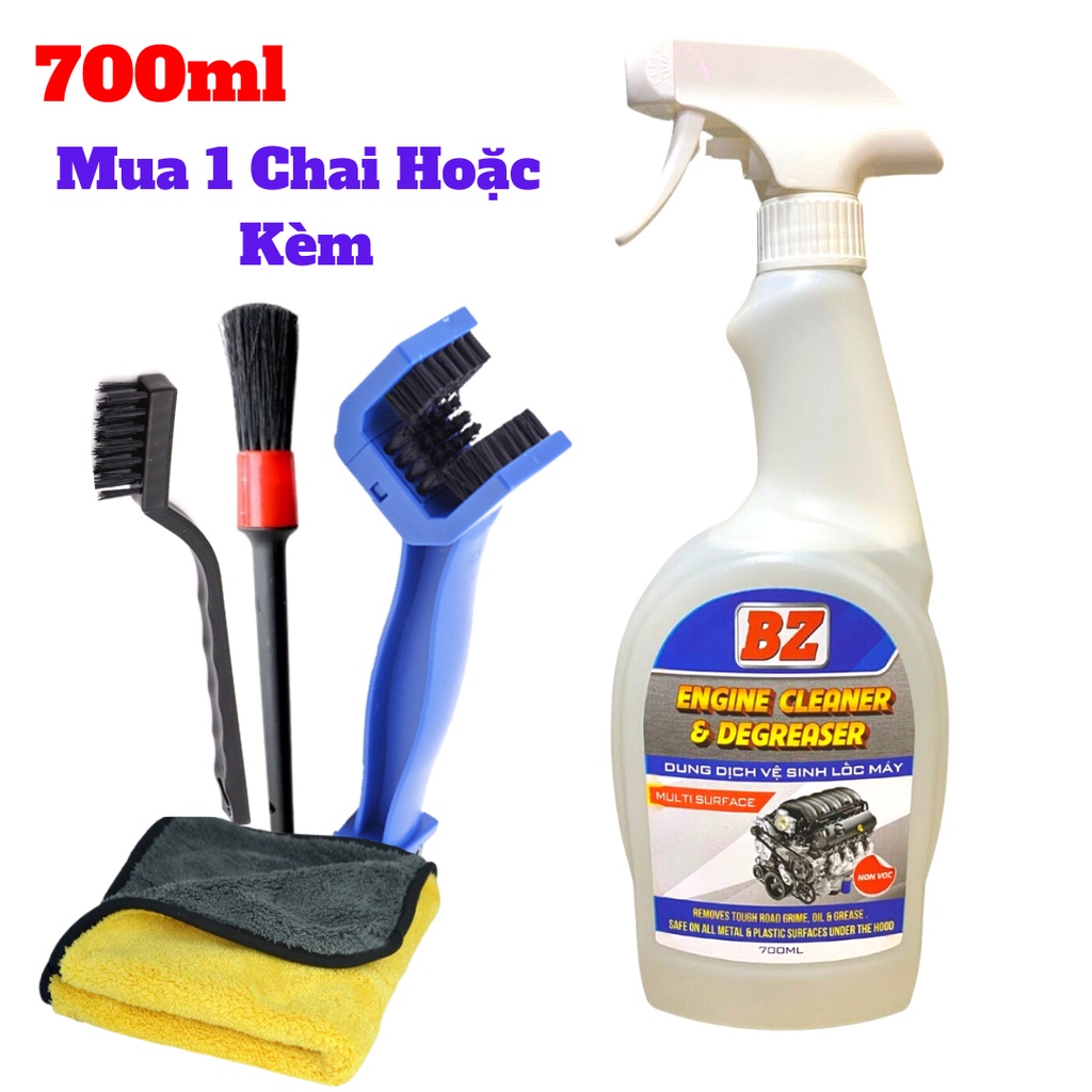 Dung Dịch Vệ Sinh Đa Năng BZ Tẩy Dầu Nhớt Lốc Máy,Khoang Máy