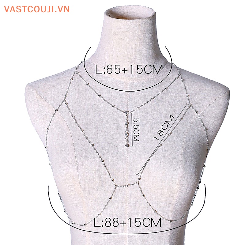 Vòng cổ Cơ Thể Chuỗi Xích Mặt Chữ Thập Quyến Rũ Cho Nữ