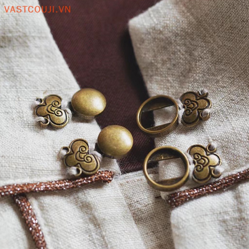 Vastji Nút Cài Áo Bằng Kim Loại Phong Cách Hanfu Tang Cổ Điển DIY