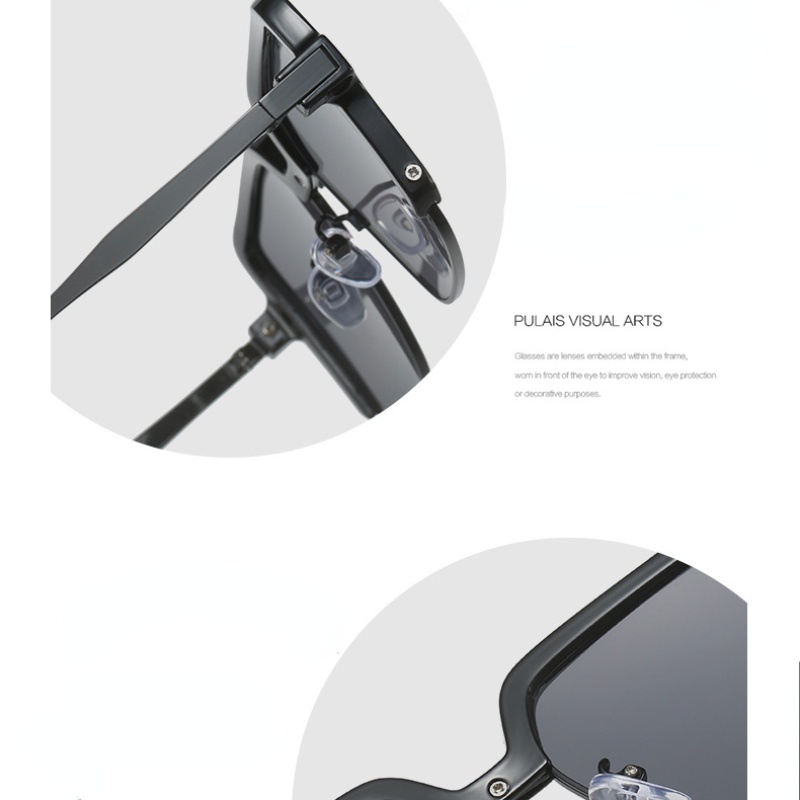 (KIQI-FASHION) COD Kính Mát Gọng Kim Loại Chống Tia UV Hình Chữ Nhật Phong Cách Cổ Điển Dành Cho Cả Nam Và Nữ