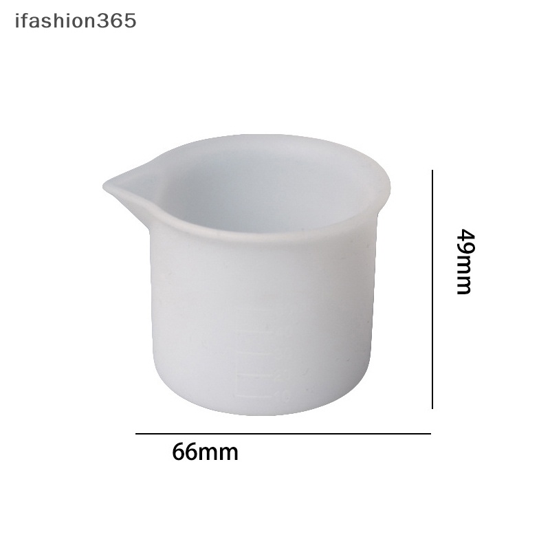 1 Cốc Đo Lường 50ML Làm Trang Sức Bằng Silicon Trong Suốt DIY