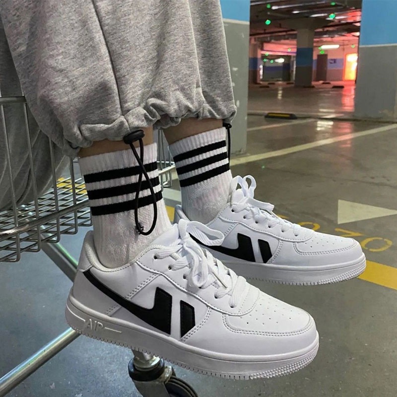 Giày Thể Thao Phong Cách Harajuku Đường Phố Đơn Giản Dễ Phối Đồ