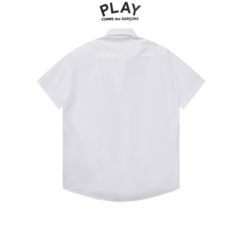 ❤❀  ❤ Áo Sơ Mi Cotton Ngắn Tay Thêu Họa Tiết Trái Tim Thời Trang Cho Cặp Đôi