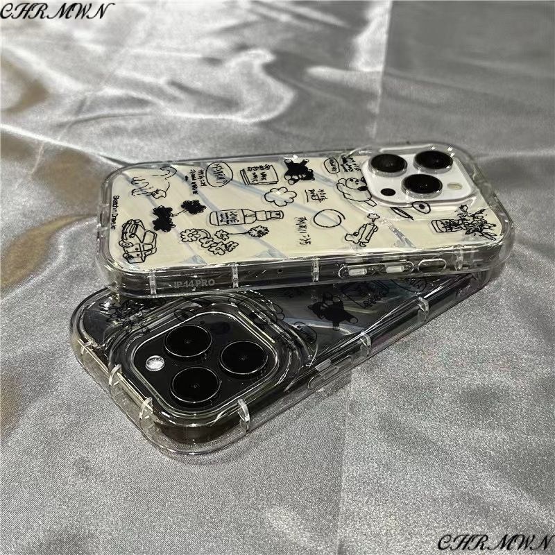 Ốp Điện Thoại Mềm Trong Suốt Họa Tiết Hoạt Hình Dễ Thương Cho Iphone 14Promax / 1312 / 7Plus Xr 11 / 8 UZ37