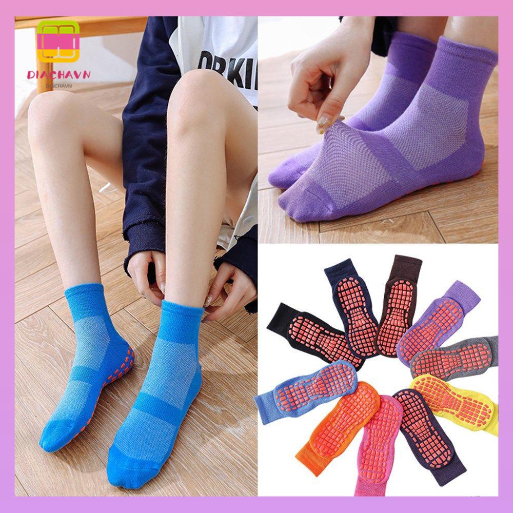 DIACHAVN Vớ Tập Yoga Chống Trượt Màu Sắc Đơn Giản Cho Nam Và Nữ