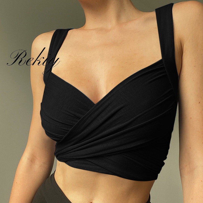 Áo Tank Top Hai Dây Hở Lưng Màu Trơn Mẫu Mới 2023 Thời Trang Cho Nữ