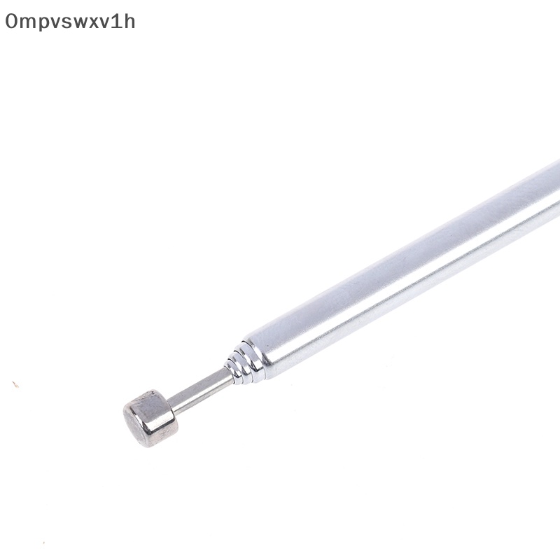 1 cái 37cm 5 phần Telescopic thép không gỉ AM FM Đài phát thanh phổ ăng ten mới
