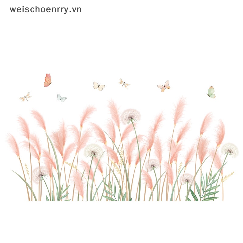 Sticker Dán Tường Họa Tiết Hoa Bồ Công Anh Trang Trí Phòng Ngủ