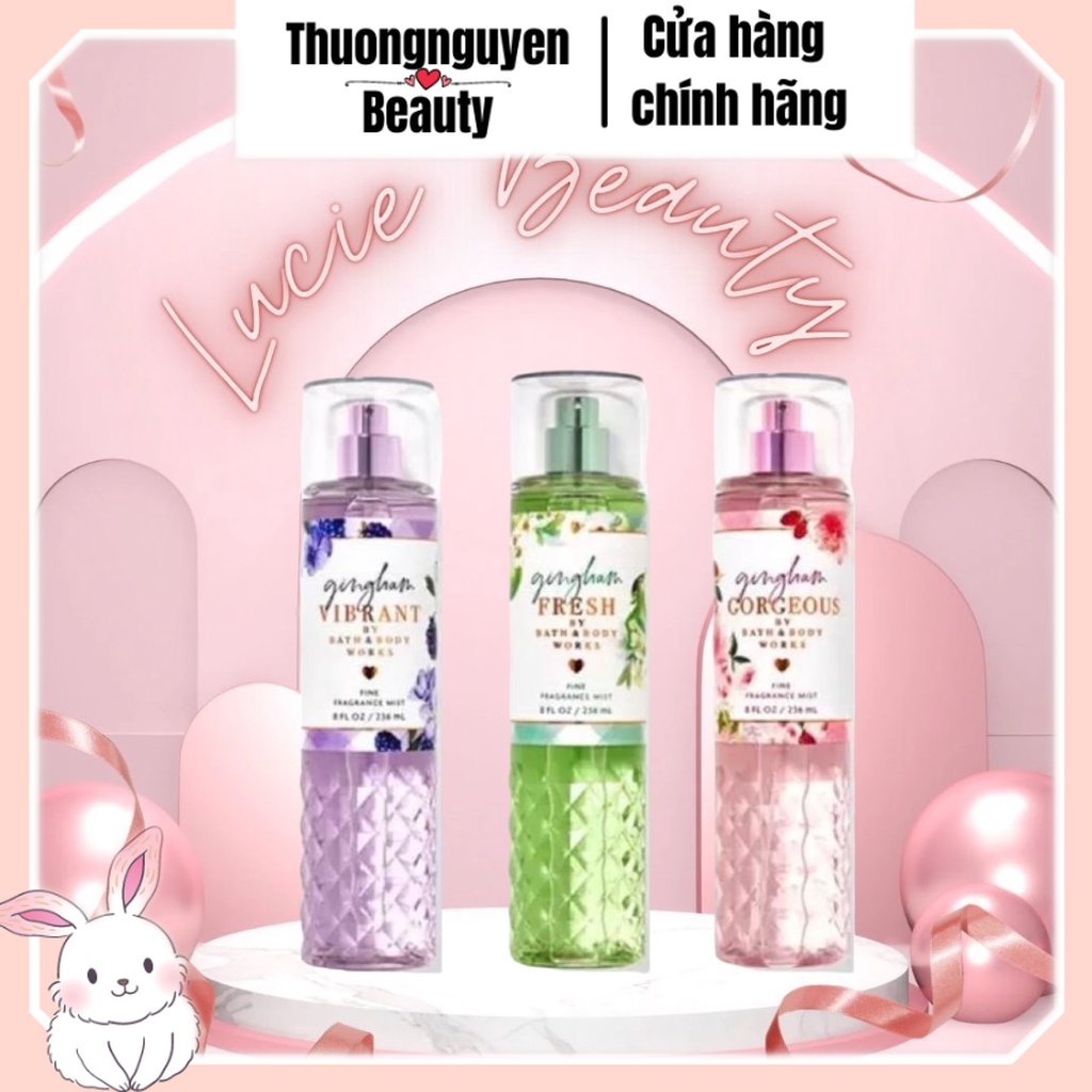 [BST GINGHAM] Xịt Thơm Toàn Thân FRESH | VIBRANT | GORGEOUS Hương Trái Cây