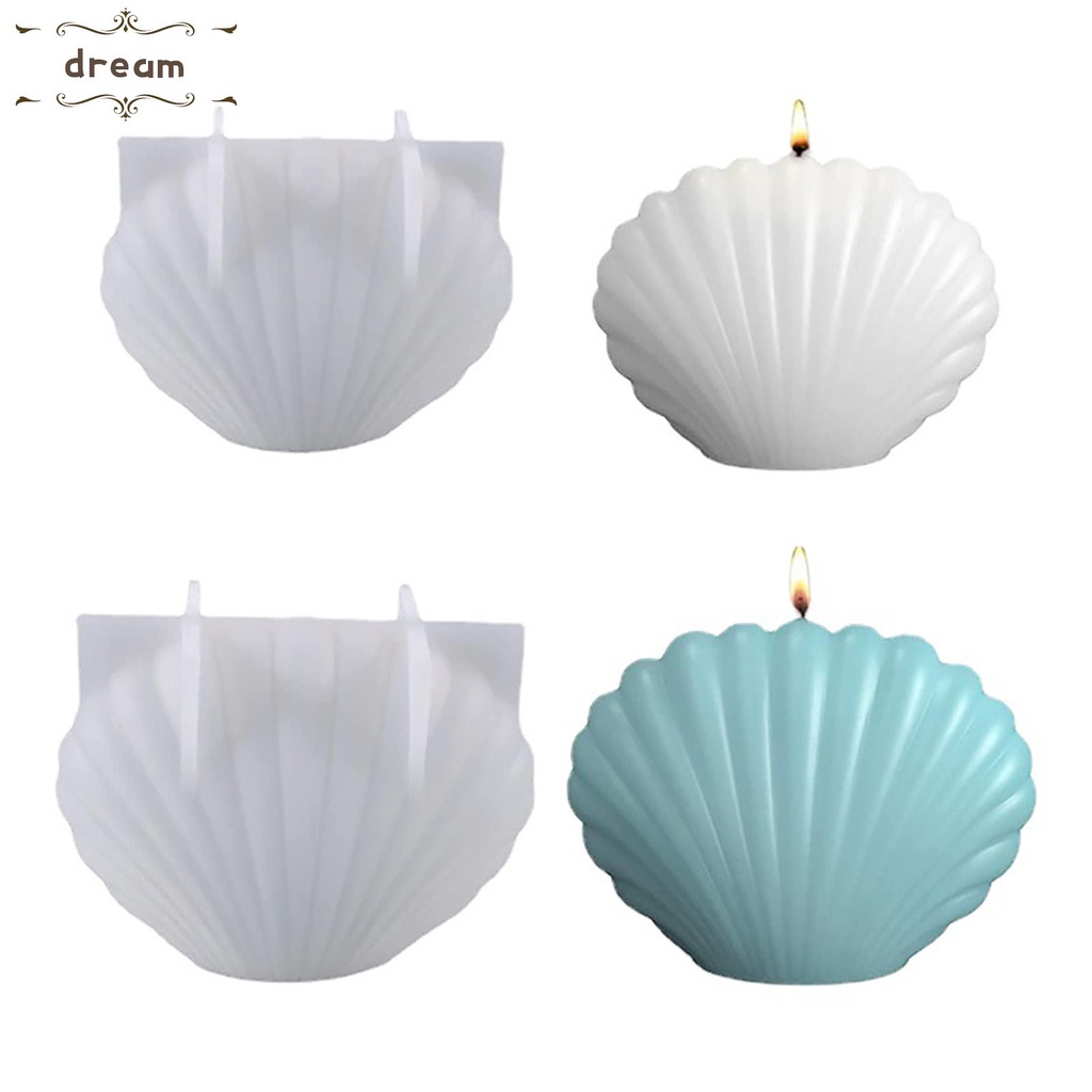 【DREAMLIFE】Shell Candle Mold Supplies 3D Craft Diy Handmade Home Decoration Resin