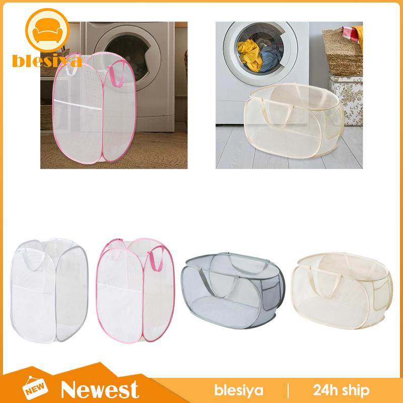 [Blesiya] Giỏ Lưới Đựng Đồ Giặt Có Thể Gấp Lại Dùng Cho Phòng Giặt / Cắm Trại / Nhà Ở