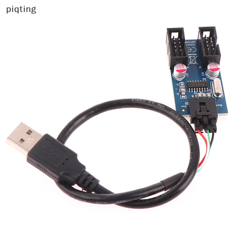Thẻ Mở Rộng Piqt USB2.0 9Pin Male 1 Sang 2 Female