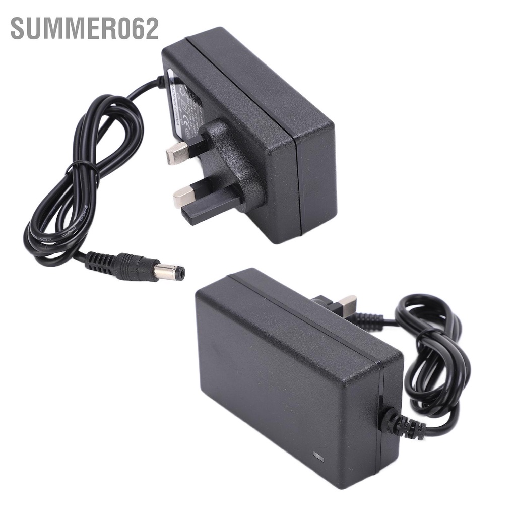 Summer062 Bộ sạc xe tay ga điện tử pin lithium 29 4V 1A cho Phích cắm Vương quốc Anh 100‑240V