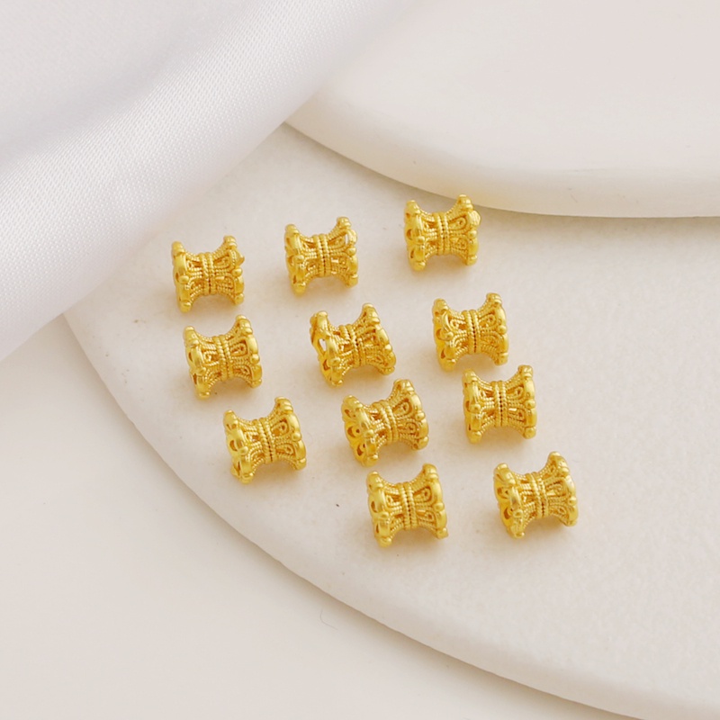 Hạt Xâu Chuỗi Làm Trang Sức diy 5 * 6mm 10 Màu Tùy Chọn