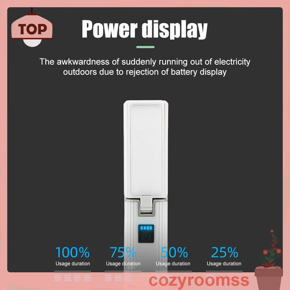 Đèn Cắm Trại 3 Chế Độ XPE LED 300LM 2000mAh Type-C Chống Thấm Nước