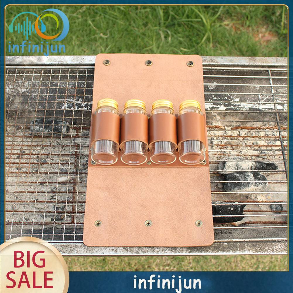 Set 4 Hũ Đựng Gia Vị Tiện Lợi Cho Các Hoạt Động Ngoài Trời