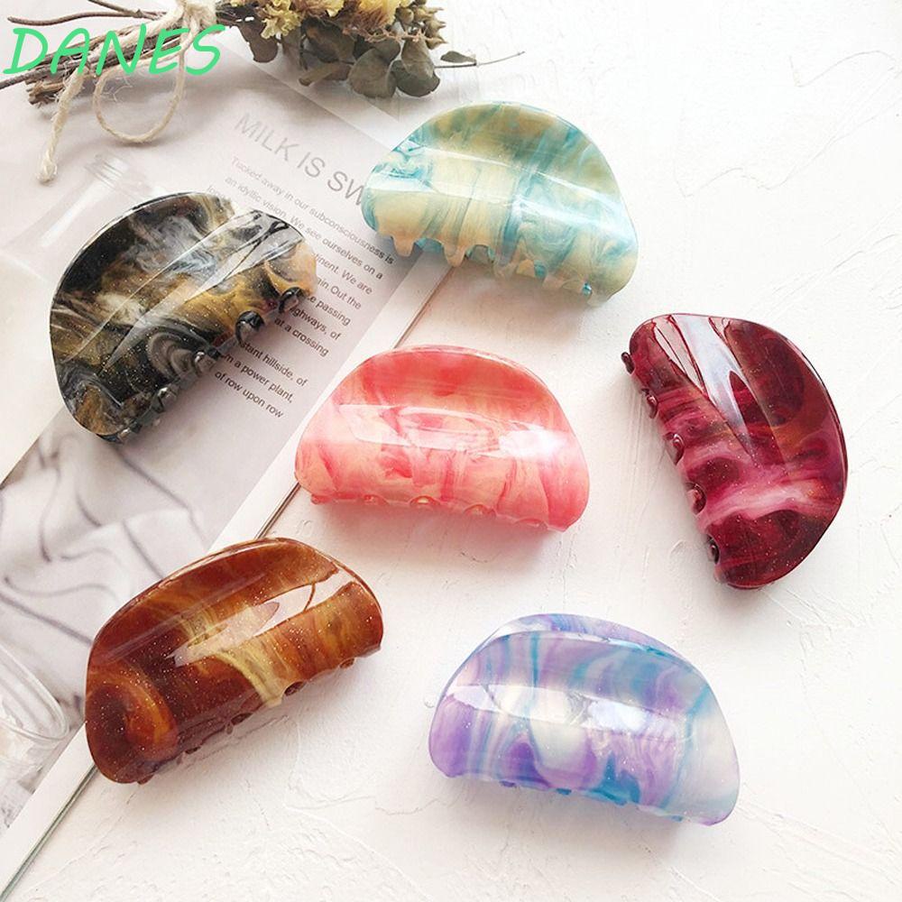 DANES Kẹp Tóc Móng Vuốt Lớn Bằng Acrylic Thời Trang Hàn Quốc Cổ Điển Sáng Tạo Dành Cho Bạn Nữ