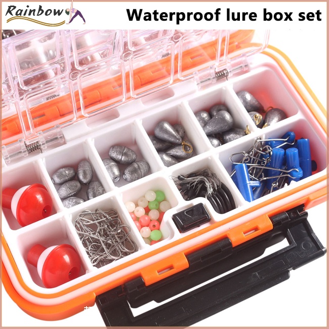 Hộp 254 Phụ Kiện Câu Cá Chống Thấm Nước Tiện Dụng