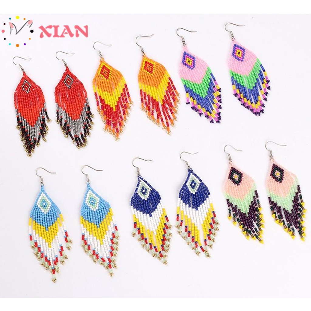 XIANTIN Bông Tai Tua Rua Phong Cách Bohemian