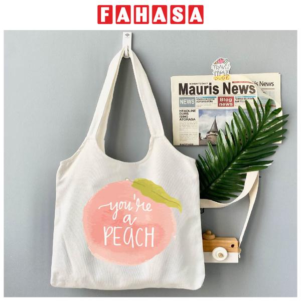 Túi Tote Quai Tròn Bích Ngân - You're A Peach