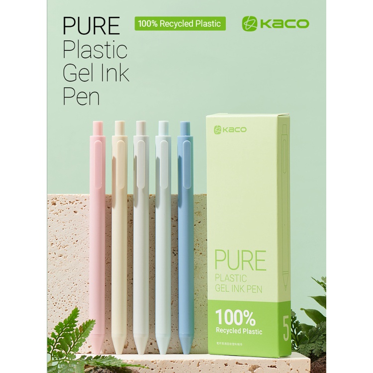 Set 5 Bút Bi Mực Đen Ngòi 0.5mm