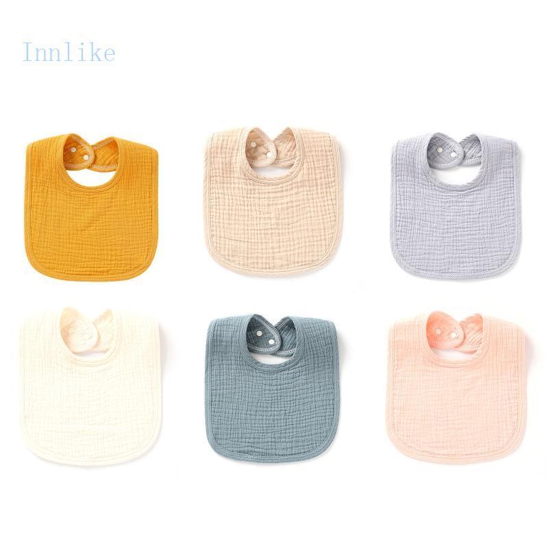 Yếm Ăn 4 Lớp Bằng Chất Liệu Cotton Dành Cho Bé Sơ Sinh