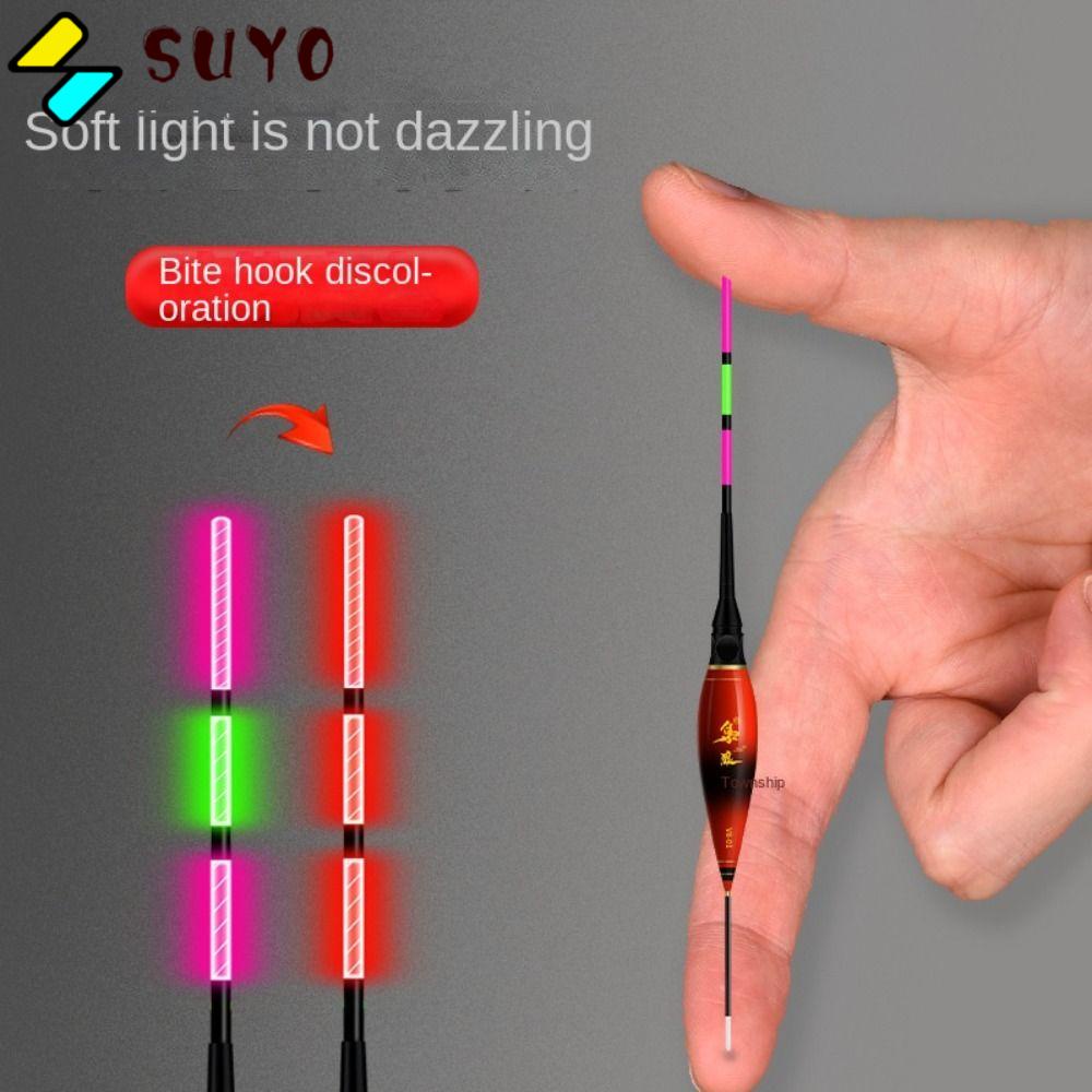 SUYO Ống Phao Câu Cá 2023 3 Đèn Báo Hiệu Đuôi Dài