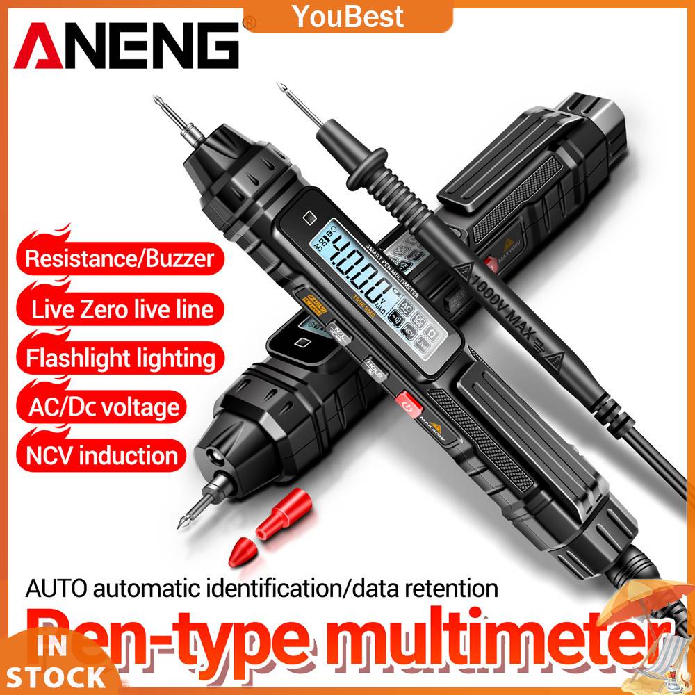 Aneng a3005 digital multimeter pen type 4.000 counts professional meter non-contact auto ac / dc voltage ohm diode tester cho công cụ khác
