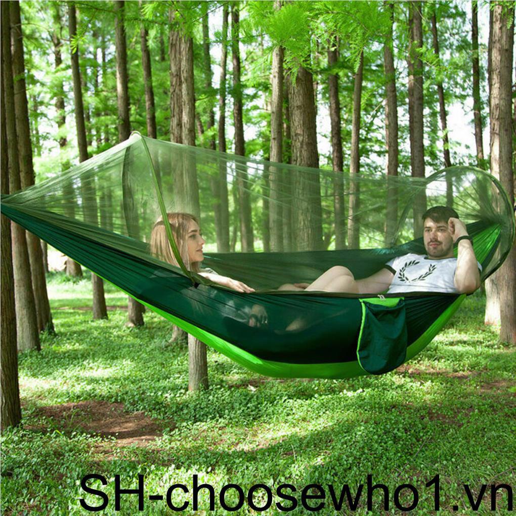 Võng Treo Có Màn Chống Muỗi Bằng Nylon Tiện Dụng Mang Theo Du Lịch / Dã Ngoại