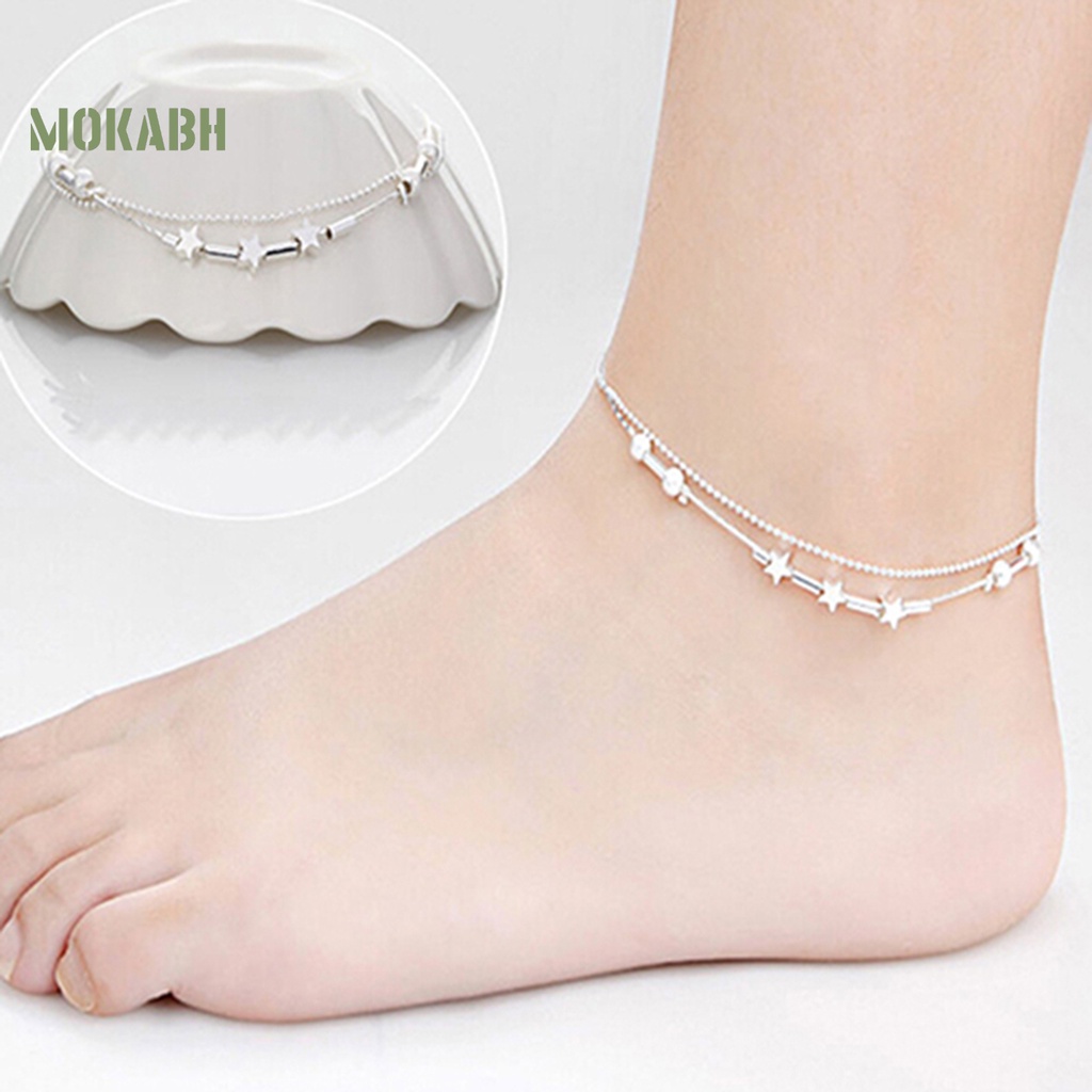 [Mok Abh] Lắc Chân Hình Ngôi Sao / Trái Tim Có Thể Điều Chỉnh Kích Thước