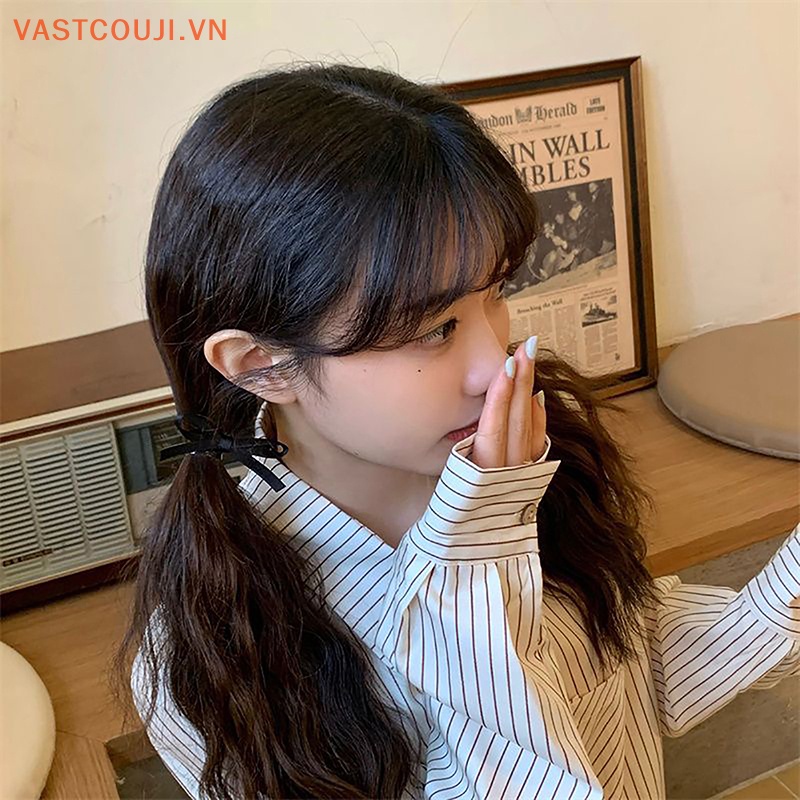 Kẹp Tóc Nơ Viền Mềm Phong Cách Hàn Nhật VASTJI 2023