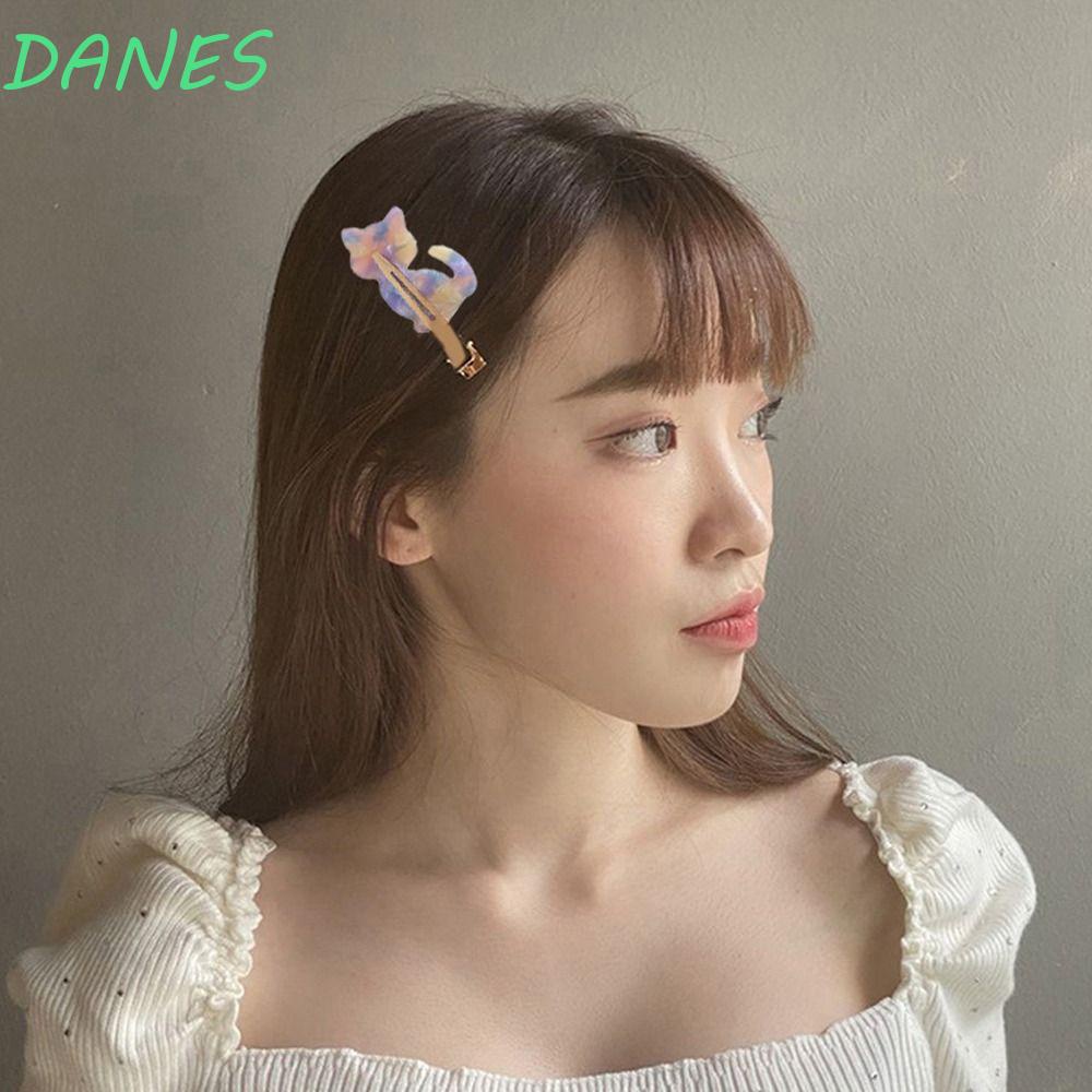 DANES Kẹp Tóc Mỏ Vịt Họa Tiết Da Báo Thời Trang Hàn Quốc Dành Cho Nữ