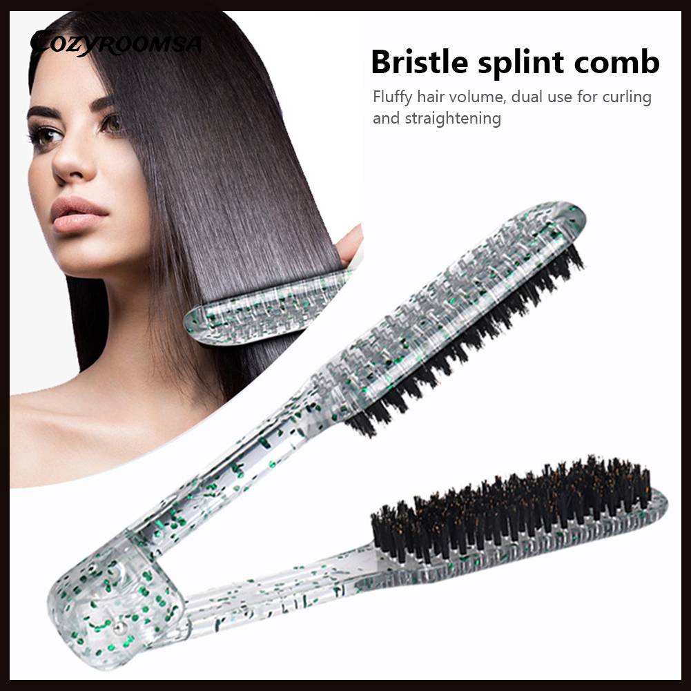 Lược Kẹp Chữ V Tạo Kiểu Tóc Không Đau Gấp Gọn Được