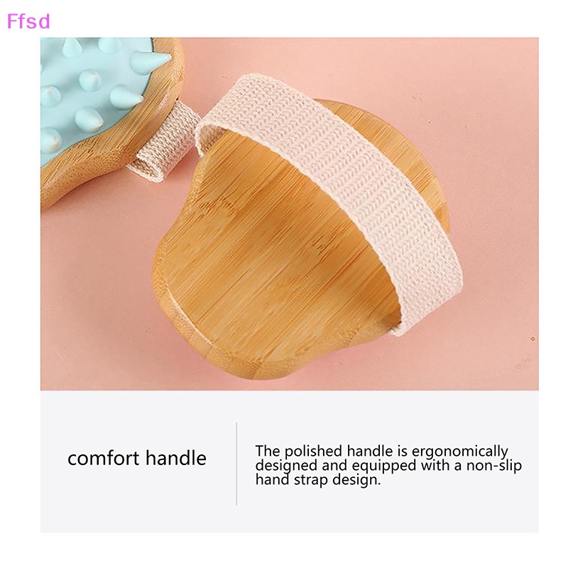 Bàn Chải Tròn Massage Da Đầu Cầm Tay Phyl Lostachys