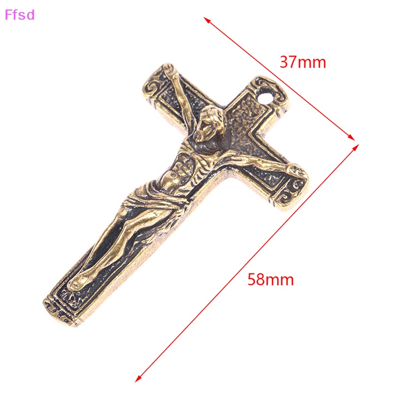 Móc Khóa Xe Hơi / Xe Máy Bằng Đồng Thau Hình Thánh Giá Thời Trang